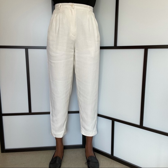 Liz Claiborne white trousers (petite collection) - Picture 2 of 8